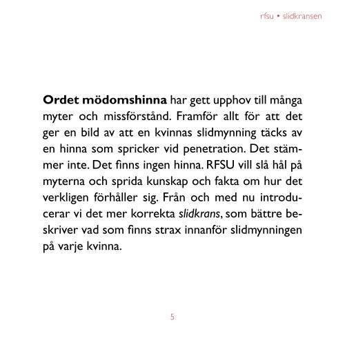 Ladda ner skriften om slidkransen pÃ¥ svenska (pdf) - RFSU