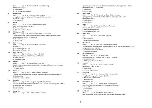 Pferdeverzeichnis 1 - RG Kreiensen - Rittierode eV