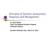Principles of Geriatric Assessment - Regional Geriatric Program of ...