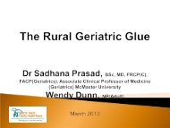 The Rural Geriatric Glue