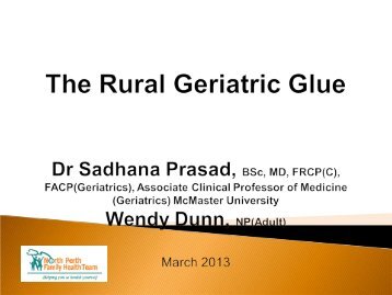 The Rural Geriatric Glue