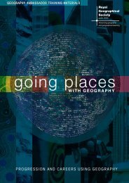 Going Places with Geography (PDF) - Royal Geographical Society