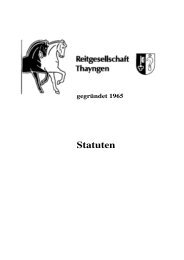 Statuten RGT 2011 - Reitgesellschaft Thayngen