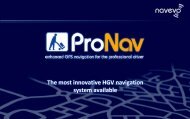 The most innovative HGV navigation system available