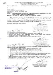 Nomination of officials from Roads and Highways Department for ...