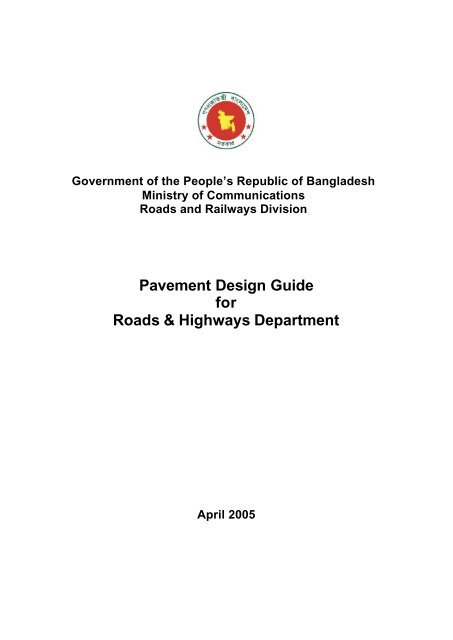 Pavement Design Guide - Roads and Highways Department