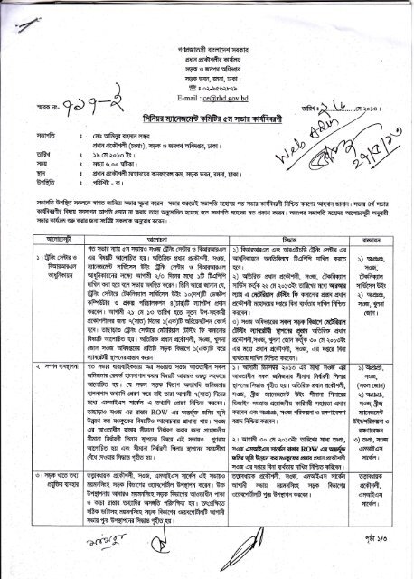 Resolution of Senior Management committee 5th Meeting, Dated