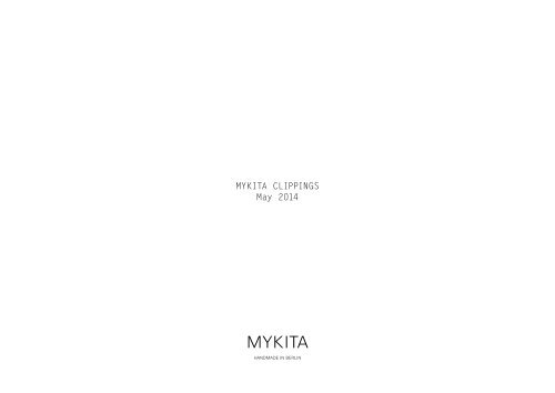 MYKITA CLIPPINGS May 2014