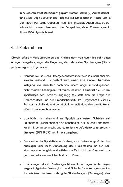 Masterplan Leistungssport - Rhein-Kreis Neuss
