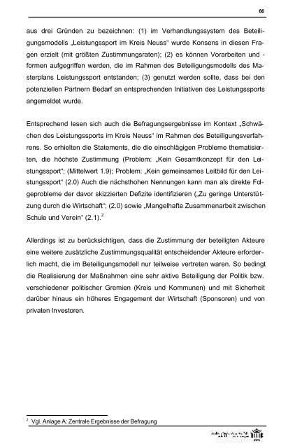 Masterplan Leistungssport - Rhein-Kreis Neuss