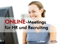 Online-Meetings für HR und Recruiting