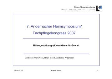 Milieugestaltung - (k) - Rhein-Mosel-Akademie