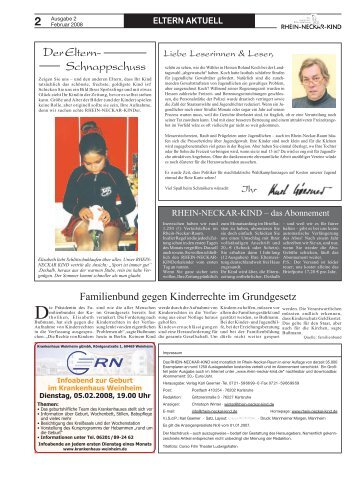 Februar 2008 - Rhein-Neckar-Kind
