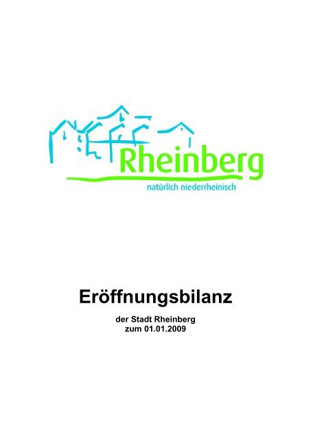 zur ErÃ¶ffnungsbilanz der Stadt Rheinberg zum 01.01.2009