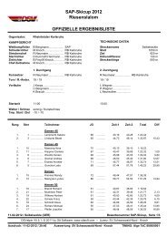 SAP-Skicup 2012 Riesenslalom OFFIZIELLE ... - die RheinbrÃ¼der