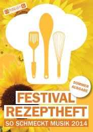 Festival Rezeptheft -SOMMER AUSGABE 2014-