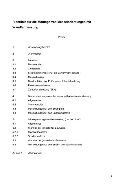 Technischen Anschlussbedingungen für den ... - RheinEnergie AG