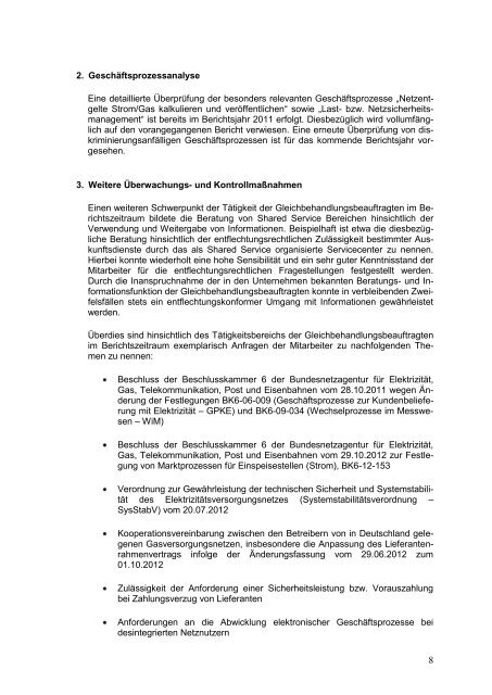 Gleichbehandlungsbericht 2012 - RheinEnergie AG
