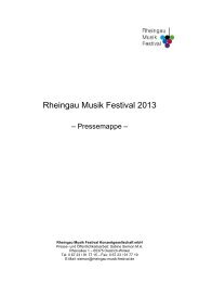 RMF_Pressemappe 2013 - Rheingau Musik Festival