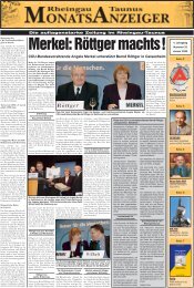 Ausgabe 33 (Januar 2005) - Rheingau-Taunus-Monatsanzeiger