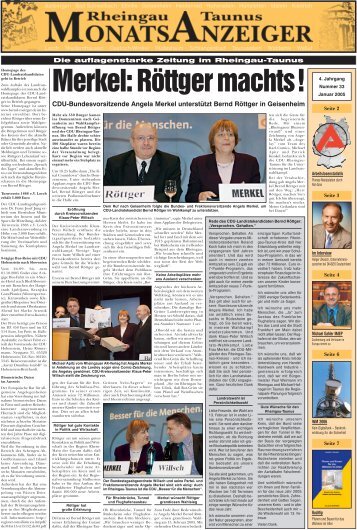 Ausgabe 33 (Januar 2005) - Rheingau-Taunus-Monatsanzeiger