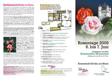 Rosentage 2009 6. bis 7. Juni - Rheingau