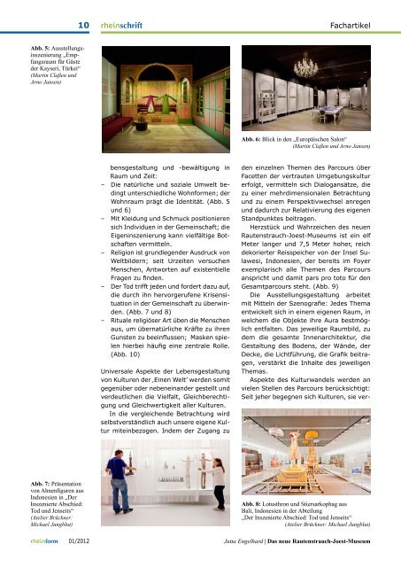 rheinform 01/2012 - RheinischeMuseen.de