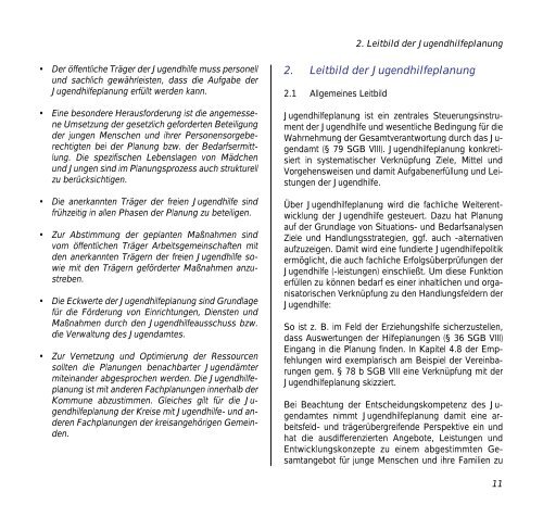 Empfehlungen zur Jugendhilfeplanung - Landschaftsverband ...