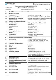 Sicherheitsdatenblatt gemÃ¤Ã 2001/58/EG - Rheinkalk KDI