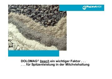 DOLOMAGÂ® beach ein wichtiger Faktor . . . . . . fÃ¼r ... - Rheinkalk KDI