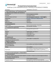 Sicherheitsdatenblatt DOLOMAG Â® Kohlensaurer ... - Rheinkalk KDI