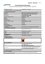 Sicherheitsdatenblatt Oxyfertil Â® Mischkalk - Rheinkalk KDI