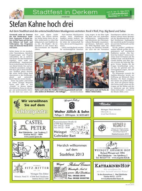 4Seiten Extra zum Stadtfest - Die Rheinpfalz