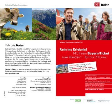 Rein ins Erlebnis! Mit Ihrem Bayern-Ticket zum Wandern ... - Bahn