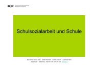 Schulsozialarbeit und Schule - Kreisschule Rheintal-Studenland