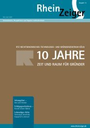 10 Jahre – Zeit und Raum für Gründer - Rheinzeiger