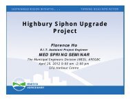 Highbury Siphon Upgrade Project - Municipal Engineers Division