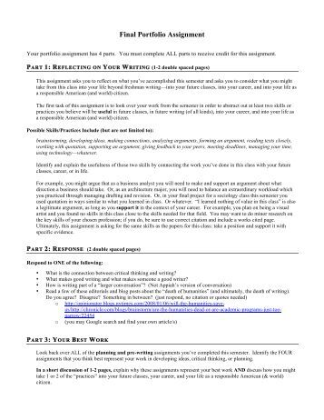 portfolio assignment portfolio assignment