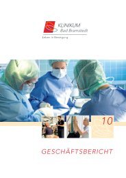 GESCHÃFTSBERICHT - Klinikum Bad Bramstedt