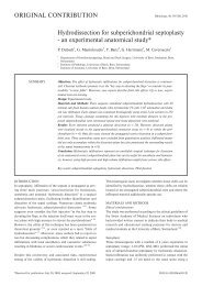 Hydrodissection for subperichondrial septoplasty - Rhinology ...