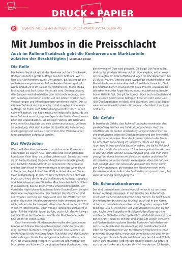 Mit Jumbos in die Preisschlacht