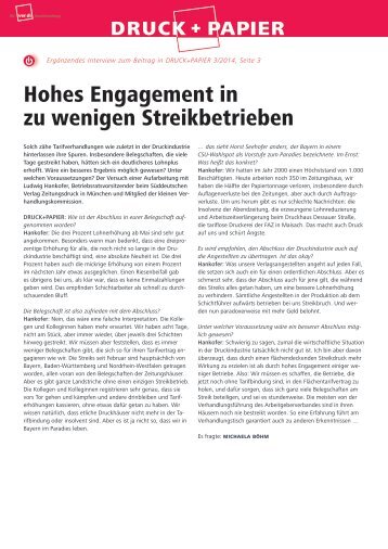 Hohes Engagement in zu wenigen Streikbetrieben