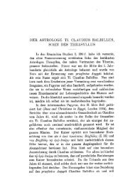 der astrologe t'l claudius balbillus, sohn des thrasyllus