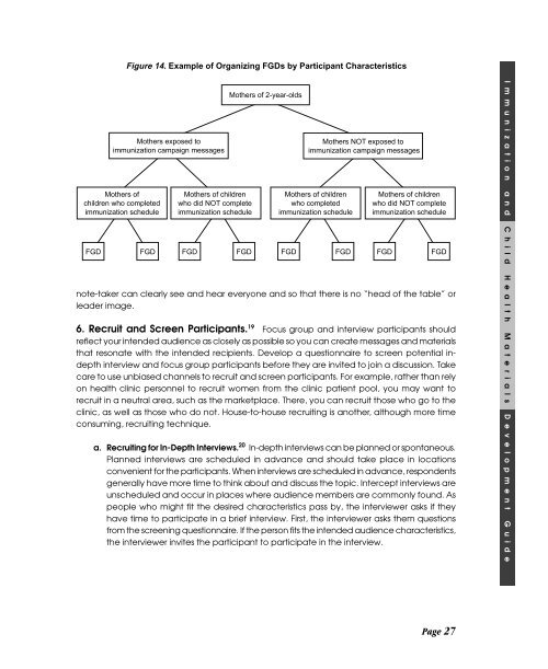 Immunization and child health materials development guide pdf