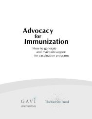 Advocacy for Immunization: How to generate and maintain ... - RHO