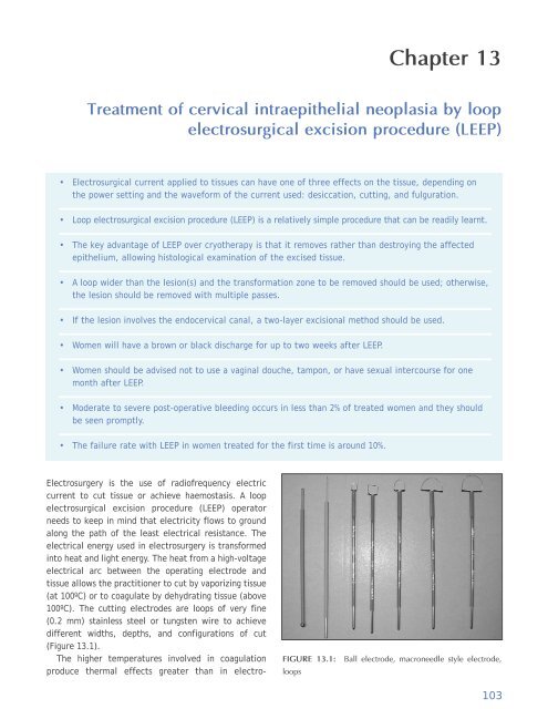 Colposcopy and Treatment of Cervical Intraepithelial Neoplasia - RHO