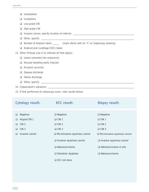 Colposcopy and Treatment of Cervical Intraepithelial Neoplasia - RHO