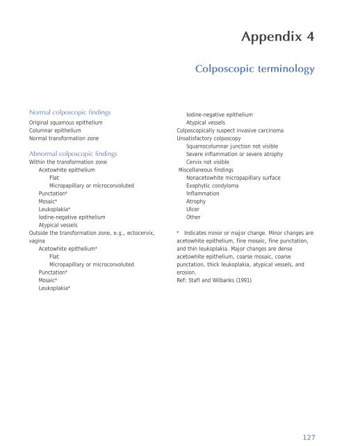 Colposcopy and Treatment of Cervical Intraepithelial Neoplasia - RHO