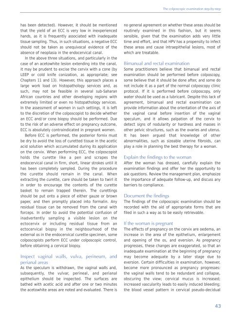 Colposcopy and Treatment of Cervical Intraepithelial Neoplasia - RHO