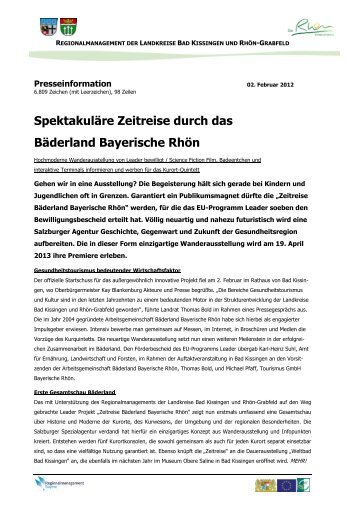 SpektakulÃ¤re Zeitreise durch das BÃ¤derland Bayerische RhÃ¶n